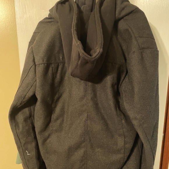 Carbon Pea coat with inner zip up jacket. - Picture 4 of 4